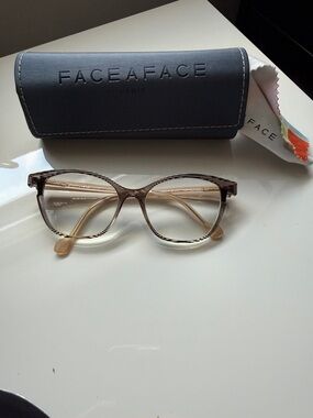 FACE A FACE Women’s Hand Made Gradient Optical Glasses w orig case Pre-owned